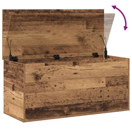 Kutija za pohranu s poklopcem od starog drva 100x42x46 cm Odnosna drva Cijena