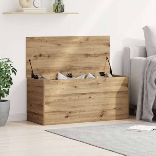 Kutija za pohranu s poklopcem u Artisan hrastu 100x42x46 cm od inženjerskog drveta Cijena