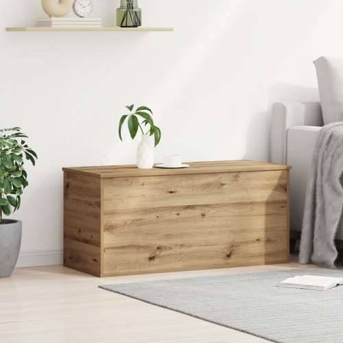 Kutija za pohranu s poklopcem u Artisan hrastu 100x42x46 cm od inženjerskog drveta Cijena