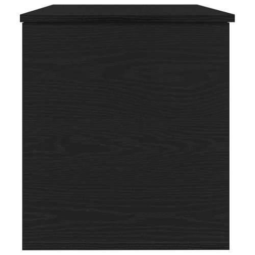 Kutija za pohranu s poklopcem Crna hrast 100x42x46 cm Konstruirano drvo Cijena