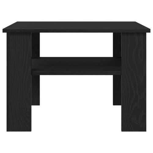 Crni Stolić za Kavu od Hrasta 60x60x42 cm od Konstruiranog Drveta Cijena