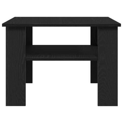 Crni Stolić za Kavu od Hrasta 60x60x42 cm od Konstruiranog Drveta Cijena