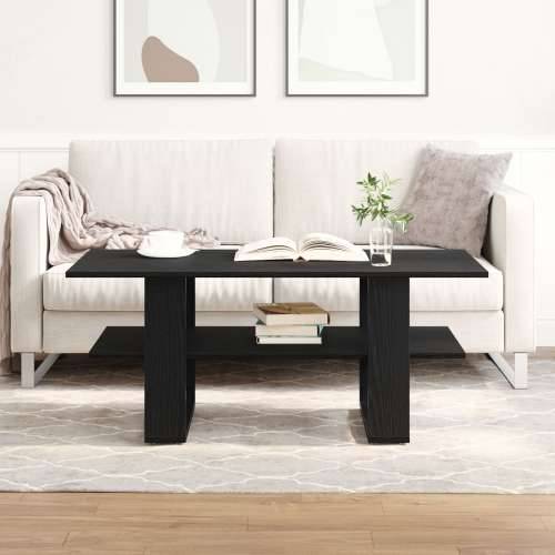 Stolić za kavu Crna Oak 102x55x42 cm Konstruirano drvo Cijena