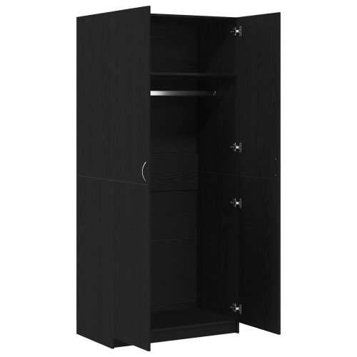 Ormar Crni Hrast 90x52x200 cm od konstruiranog drveta Cijena