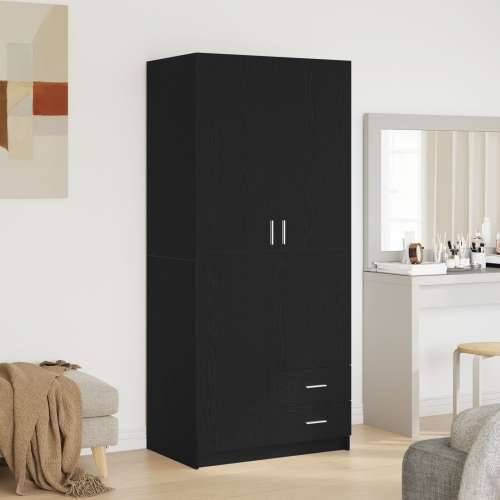 Ormar Crna Hrast 80x52x180 cm od konstruiranog drveta Cijena