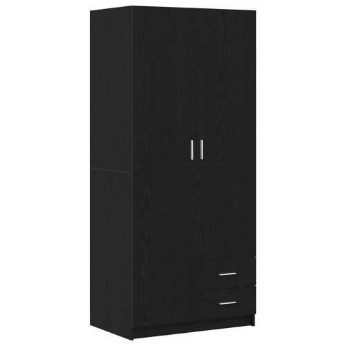 Ormar Crna Hrast 80x52x180 cm od konstruiranog drveta Cijena