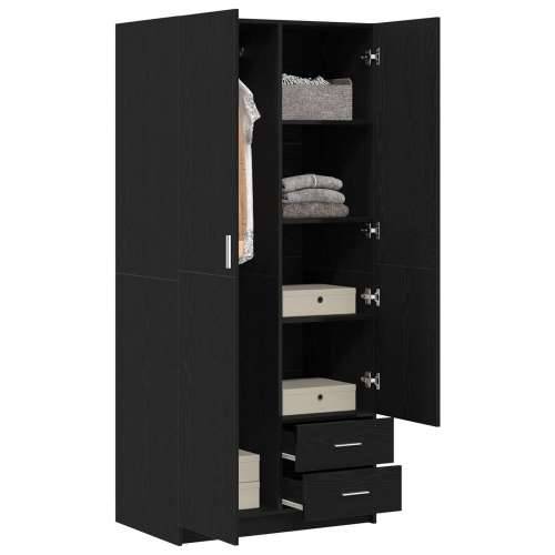 Ormar Crna Hrast 80x52x180 cm od konstruiranog drveta Cijena