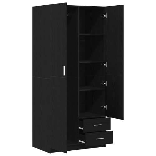 Ormar Crna Hrast 80x52x180 cm od konstruiranog drveta Cijena