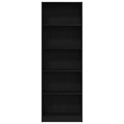 Crna Hrastova Polica - 60x24x176 cm Cijena