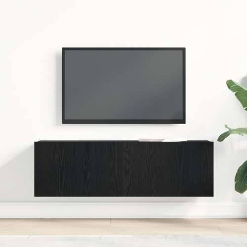 Crna Oka Zidna TV Komoda 100x30x30 cm napravljena od inžinjerirane drvene građe Cijena