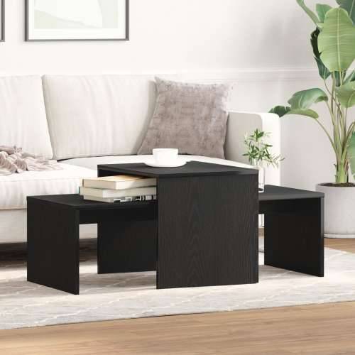 Set stolova Crna Hrast 100x48x40 cm Strukturirano drvo Cijena