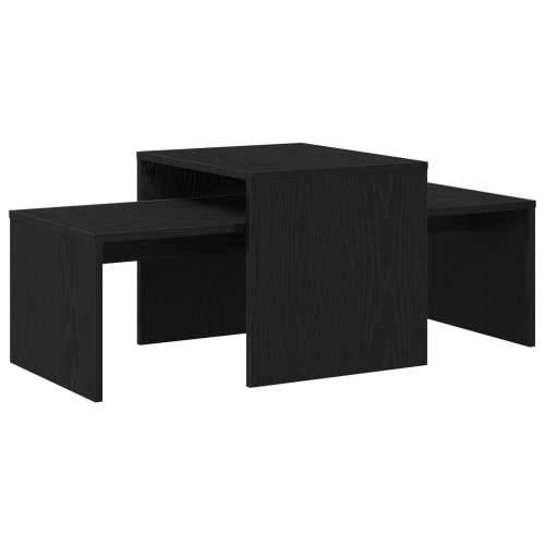 Set stolova Crna Hrast 100x48x40 cm Strukturirano drvo Cijena