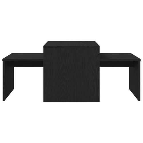 Set stolova Crna Hrast 100x48x40 cm Strukturirano drvo Cijena