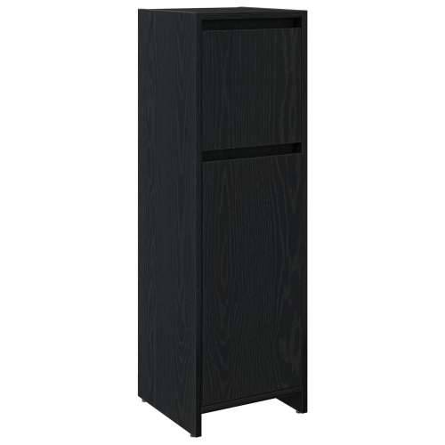 Crni ormar za kupaonicu od hrastovine 30x30x95 cm Cijena