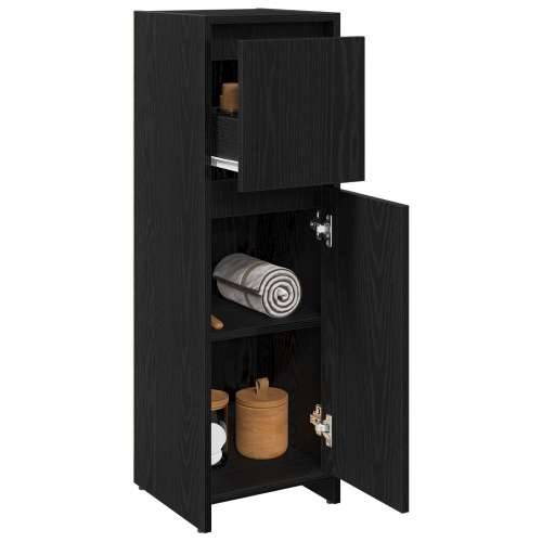Crni ormar za kupaonicu od hrastovine 30x30x95 cm Cijena