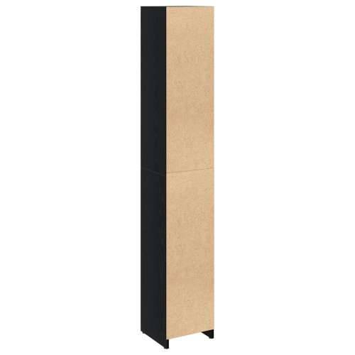 Kupaonski ormar Crna hrast 30x30x183,5 cm Konstruirano drvo Cijena