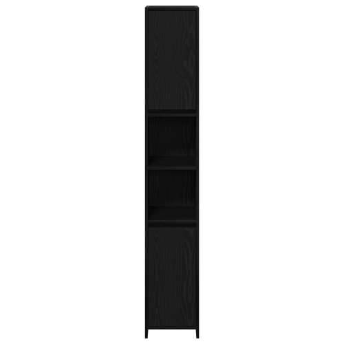 Kupaonski ormar Crna hrast 30x30x183,5 cm Konstruirano drvo Cijena