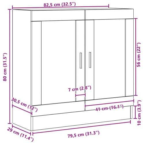 Knjižni ormar Crni hrast 82,5x30,5x80 cm Odabrano drvo Cijena