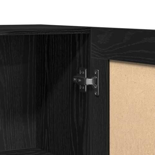 Sideboard Crna Oštra 120x30,5x70 cm Od drvenih materijala Cijena