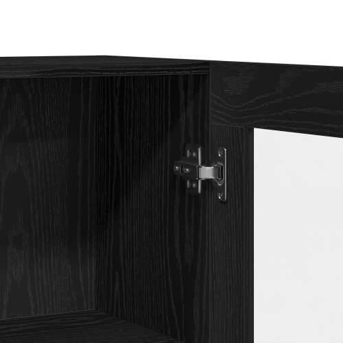 Komoda Crna Orah 120x30,5x70 cm Od čvrstog drva Cijena