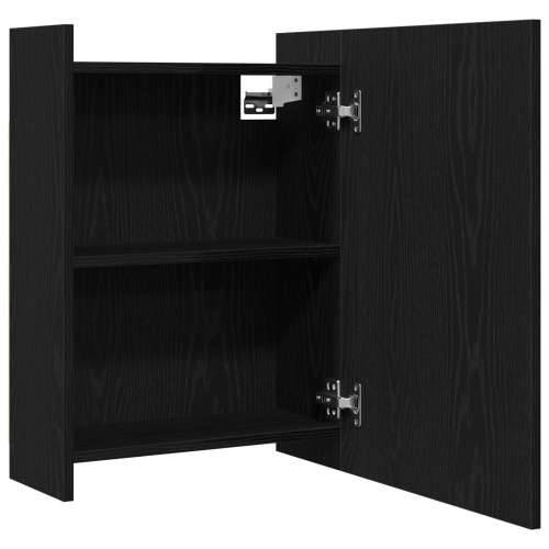 Kupaonsko ogledalo ormar crni hrast 62,5x20,5x64cm drvo Cijena