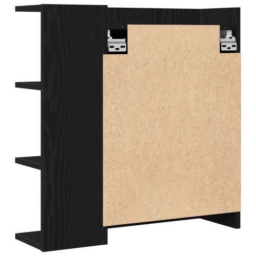 Kupaonsko ogledalo ormar crni hrast 62,5x20,5x64cm drvo Cijena