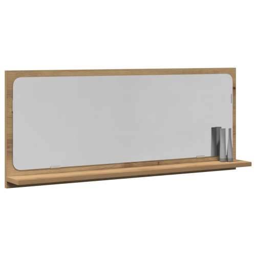 Ogledalo za kupaonicu - obrtnicki hrast 90x10,5x37 cm - konstruirano drvo Cijena