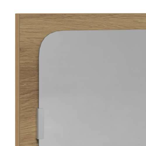 Ogledalo za kupaonicu - obrtnicki hrast 90x10,5x37 cm - konstruirano drvo Cijena
