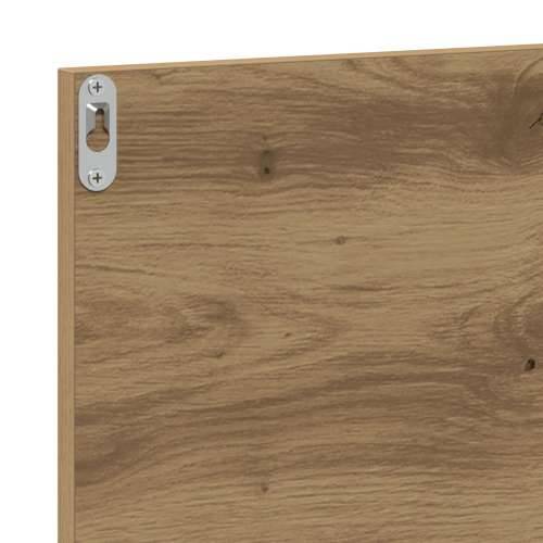 Ogledalo za kupaonicu - obrtnicki hrast 90x10,5x37 cm - konstruirano drvo Cijena
