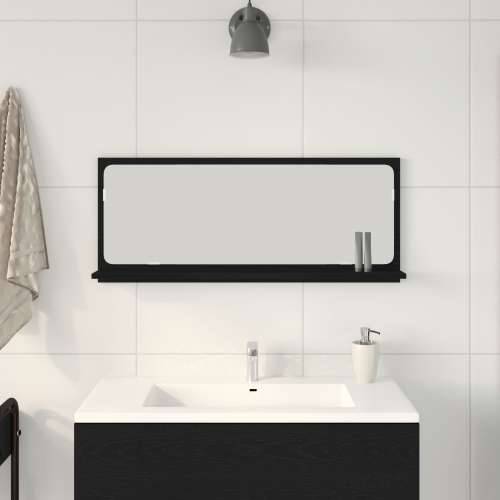 Ogledalo za kupaonicu Crna hrastovina 90x10,5x37 cm Umjetno drvo Cijena