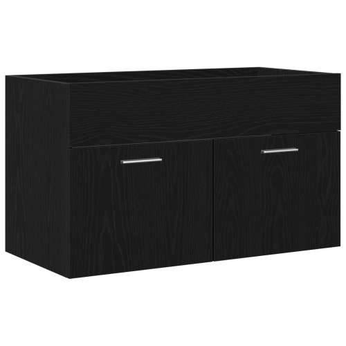 Kupaonski Lavabo - Umivaonik ormar crni hrast 90x38,5x46 cm konstruirano drvo Cijena