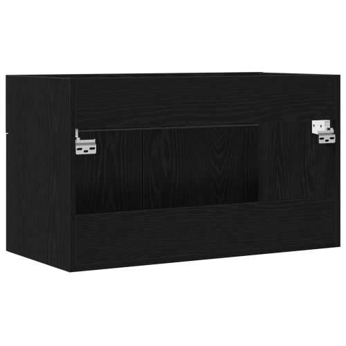 Kupaonski Lavabo - Umivaonik ormar crni hrast 90x38,5x46 cm konstruirano drvo Cijena