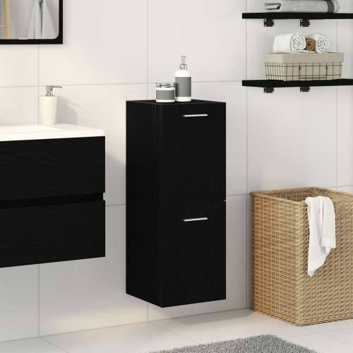 Kupaonski zidni ormar Crni hrast 30x30x80 cm Cijena