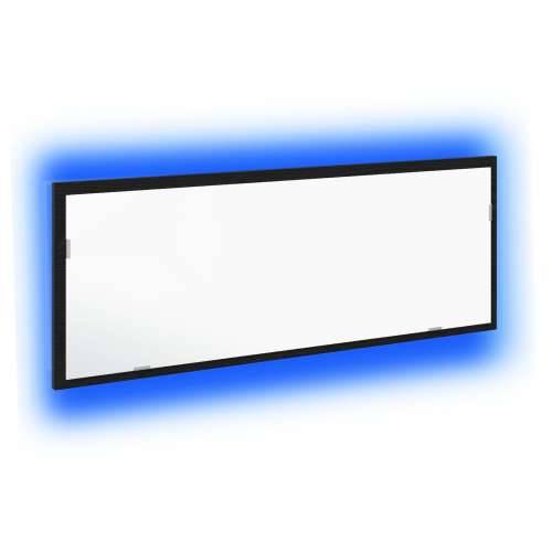 LED ogledalo za kupaonicu crni hrast 100x8,5x37 cm odabrano drvo Cijena