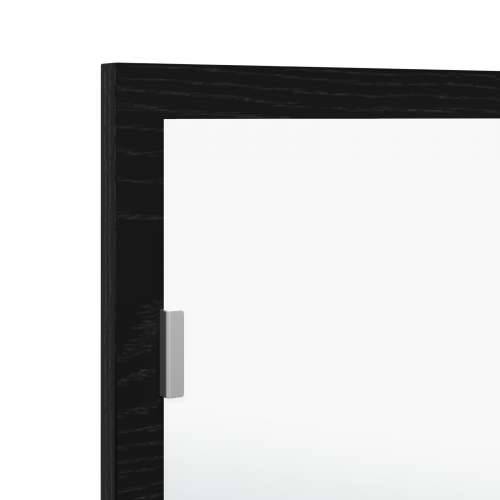 LED ogledalo za kupaonicu crni hrast 100x8,5x37 cm odabrano drvo Cijena