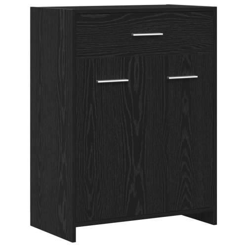 Kupaonski ormar, crna hrastovina, 60x33x80 cm, konstruirano drvo Cijena