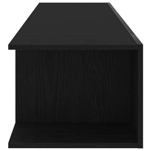 TV komoda s LED svjetlima crni hrast 135x39x30 cm od drvenih kompozita Cijena