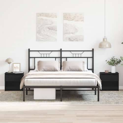 Noćni ormarići 2 kom Crni Hrast 40x30x39 cm Odabrano drvo Cijena