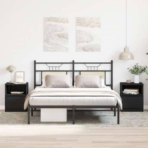 Noćni ormarići 2 kom Crna hrast 40x40x50 cm Od drvenih materijala Cijena
