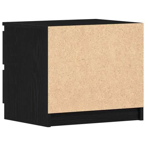 Noćni ormarić 2 kom Crni Hrast 50x40x43,5 cm Odlična Šporkast Cijena
