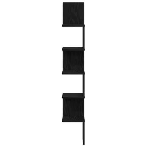 Kutna polica od crnog hrasta 20x20x127,5 cm od konstruktivnog drva Cijena