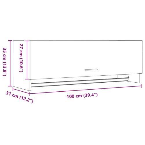 Ormar Crni Hrast 100x32,5x35 cm Odabrano drvo Cijena