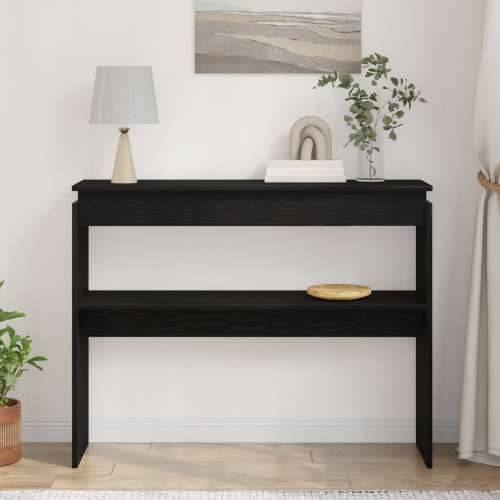 Konzolni stol Crna hrastovina 80x30x102 cm inženjersko drvo Cijena