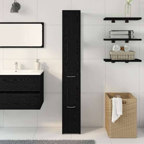 Kupaonski ormar Crni hrast 25x25x170 cm Drvo Cijena