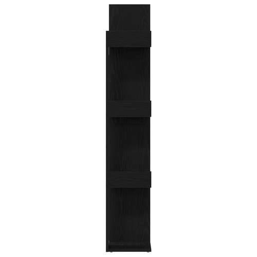 Polica Crna Hrast 48x25,5x140 cm Kompozitno Drvo Cijena