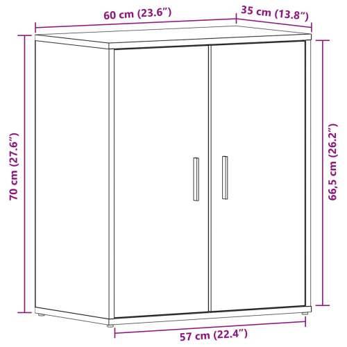 Ormar za cipele Crni hrast 60x35x70 cm Odabrano drvo Cijena