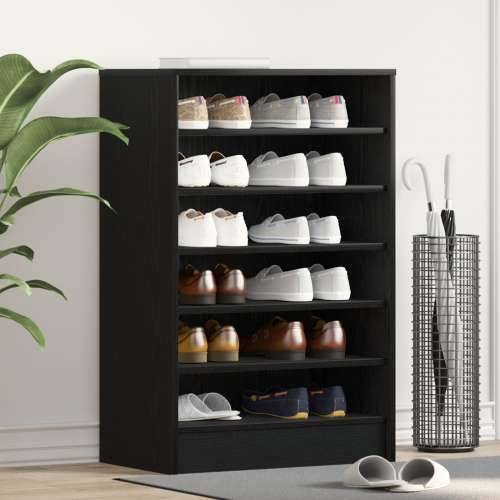 Ormar za cipele Crni Hrast 60x35x92 cm Odabrano drvo Cijena