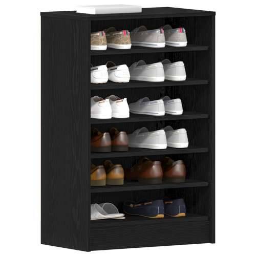 Ormar za cipele Crni Hrast 60x35x92 cm Odabrano drvo Cijena