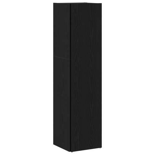 Crna Hrast Polica 33x33x132 cm Od drvene građe Cijena