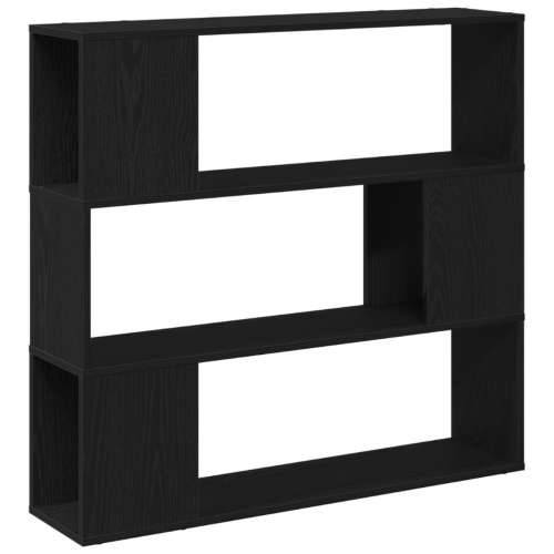 Polica za knjige Crni hrast 100x24x94 cm od konstruiranog drva Cijena